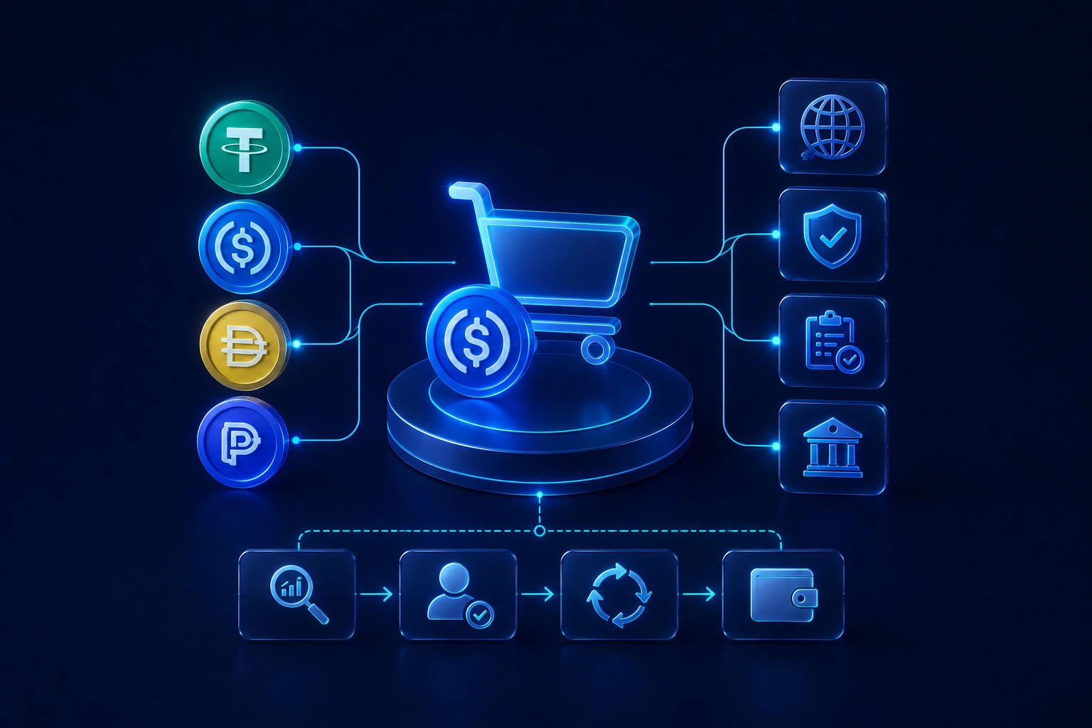 Enabling Stablecoin Payments for a Global Digital Commerce Platform